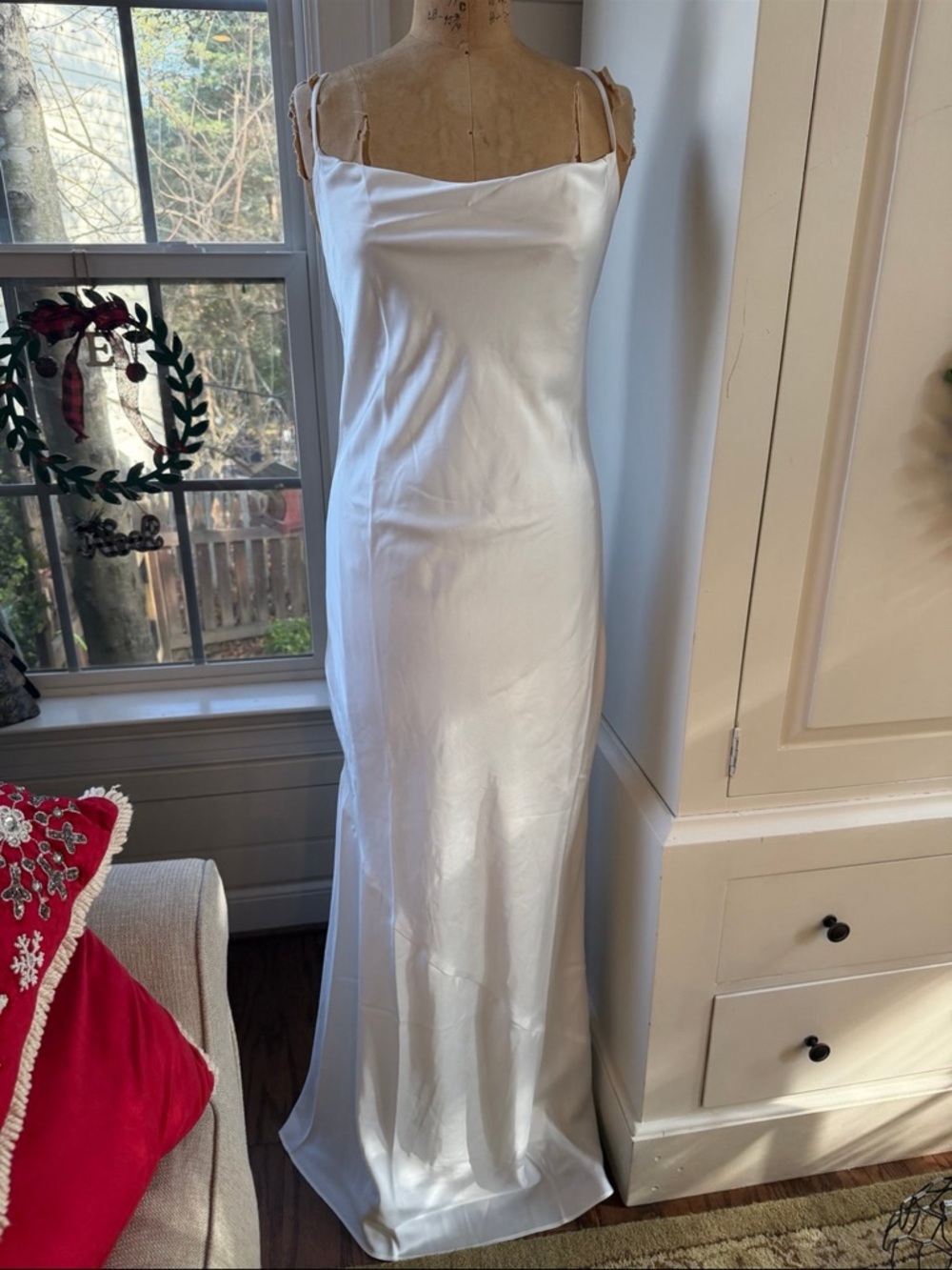 MUMU Tuscany Maxi Slip Dress White Size Women’s Small